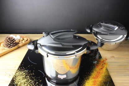 3 Piece Pressure Cooker Nova 4+6 Qt. Stainless Steel