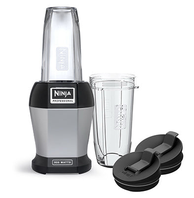 Ninja Black/Silver Metal/Plastic Blender 24 oz 3 speed