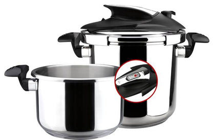 3 Piece Pressure Cooker Nova 4+6 Qt. Stainless Steel