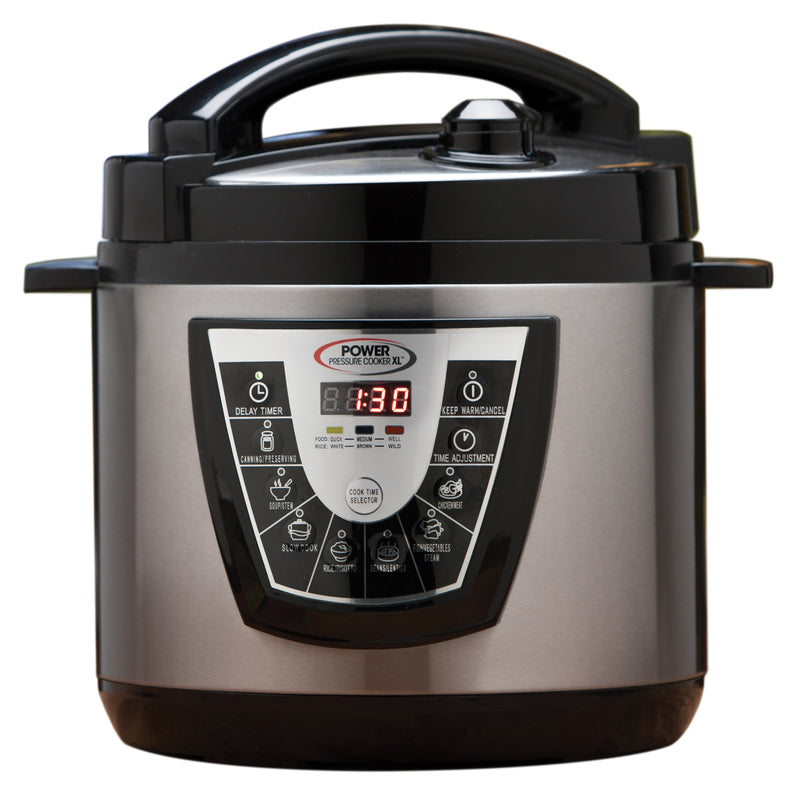 Power Pressure Cooker As Seen on TV Silver/Black Stainless Steel/Plastic Pressure Cooker