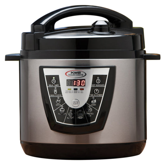 Power Pressure Cooker As Seen on TV Silver/Black Stainless Steel/Plastic Pressure Cooker