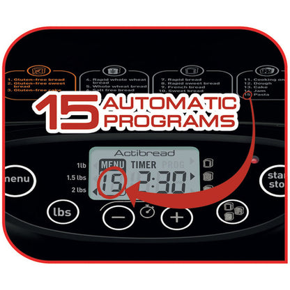 T-Fal Brushed Nickel Black Metal 2 lb. Breadmaker