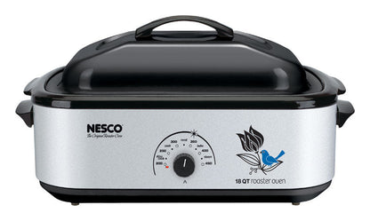 Nesco Silver Stainless Steel 18 qt Electric Roaster