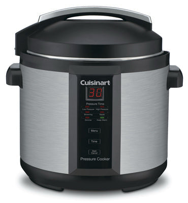Cuisinart Stainless Steel Pressure Cooker 6 qt. Black/Silver