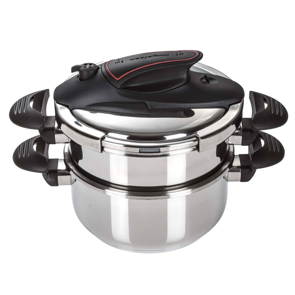 Pressure Cooker Prisma 2 Pieces Set 4 and 6 Qts
