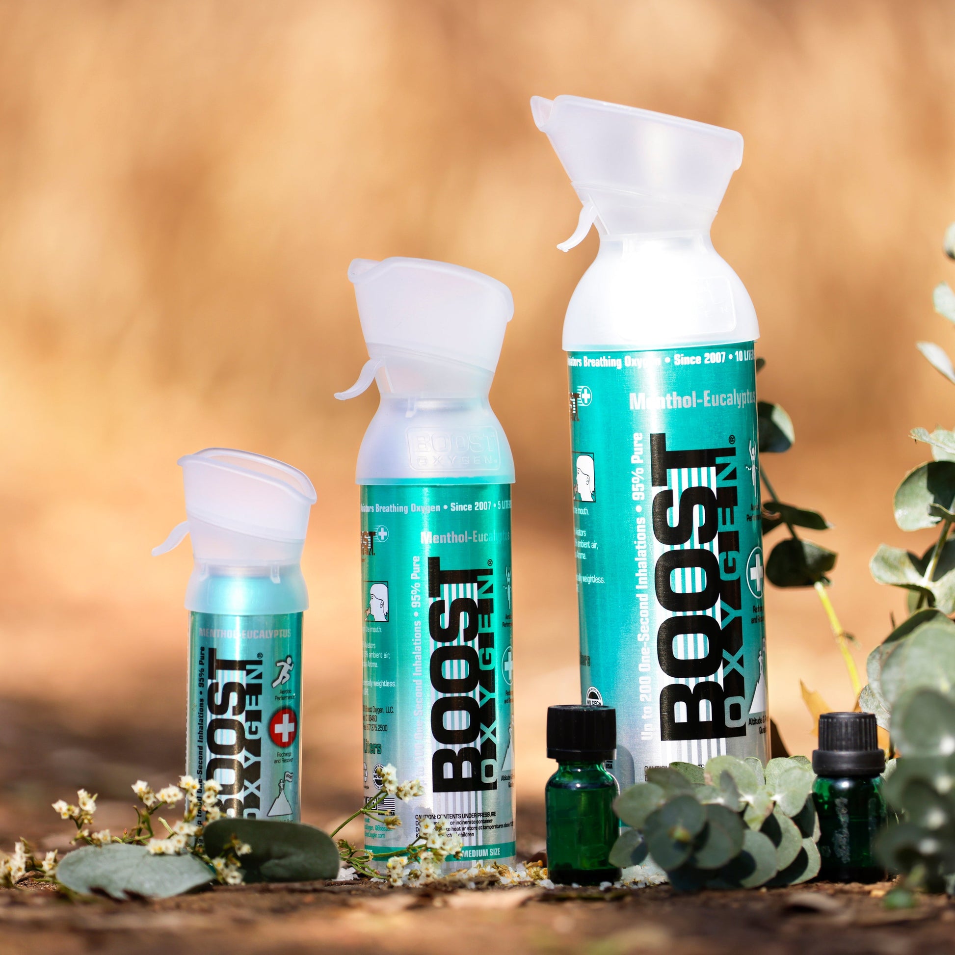 Boost Oxygen Natural Portable 5 Liter Pure Oxygen Variety Canister (8 Pack) - Find Fresh Goods