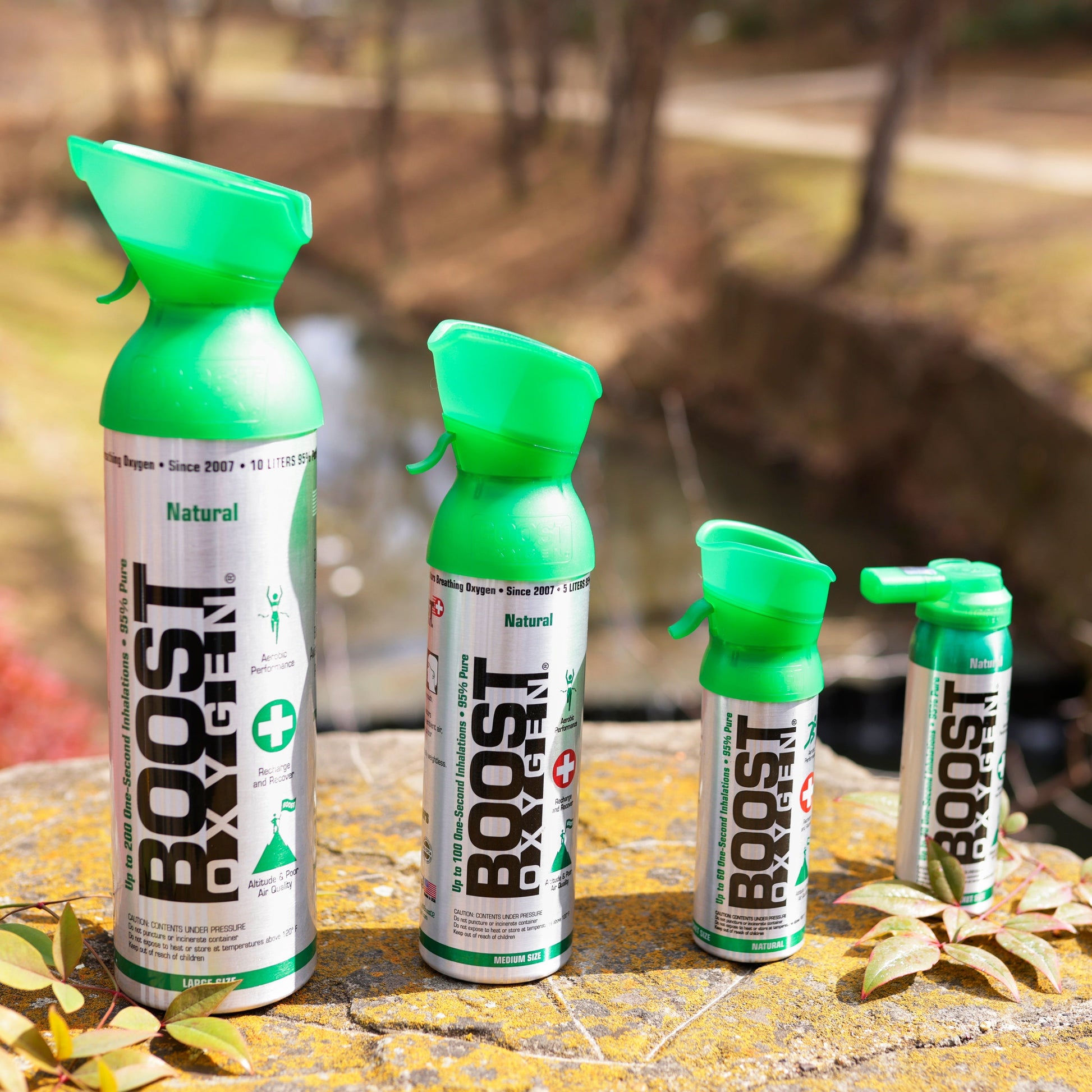 Boost Oxygen Natural Portable 5 Liter Pure Oxygen Variety Canister (16 Pack) - Find Fresh Goods