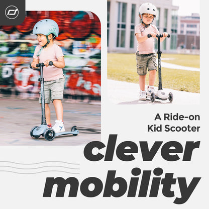 Scoot & Ride Stand-up Push Scooter for Children Ages 3-6, Highwaykick 3, Steel