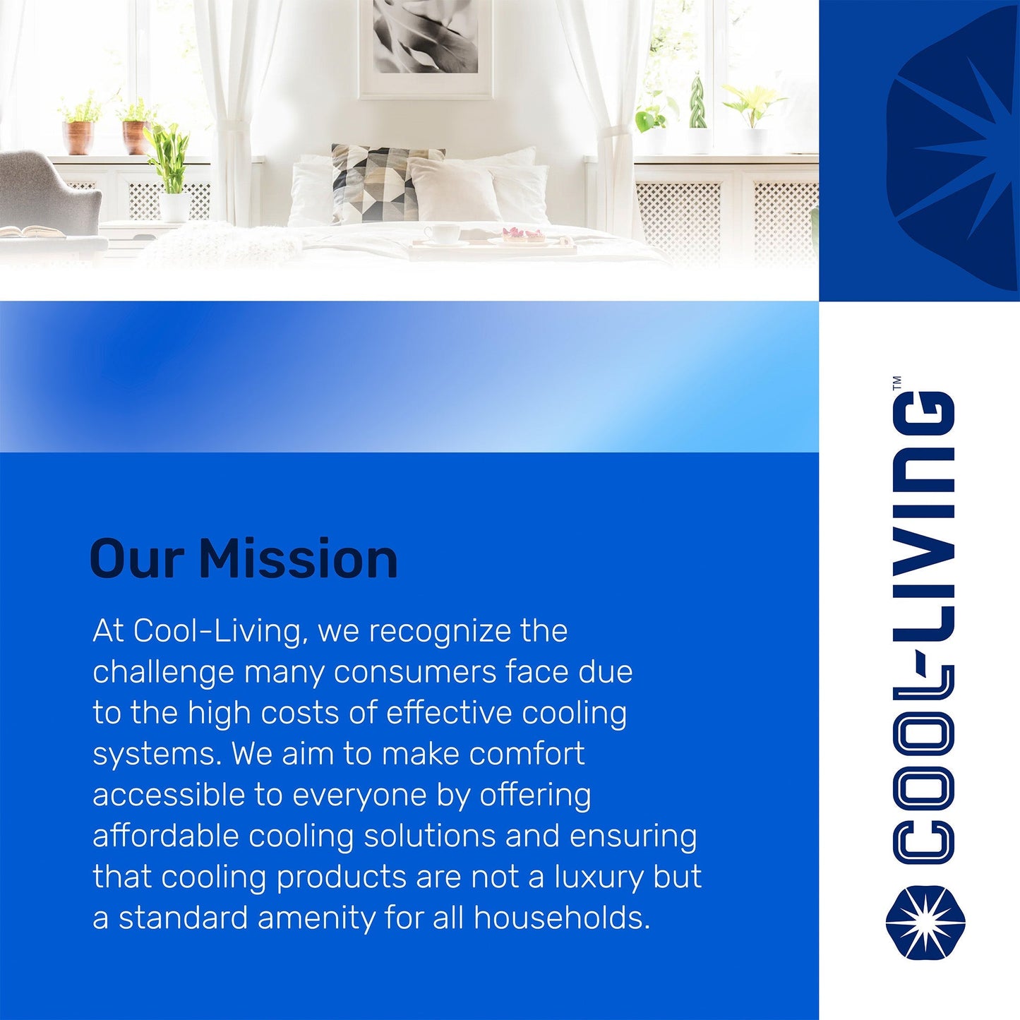 Cool-Living 36-Inch Oscillating Tower Fan with 3 Speed Settings & Remote Control