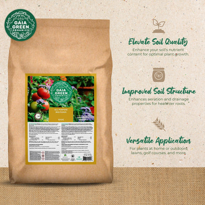 GAIA GREEN All Purpose Soil Supplement for Resilient Outdoor Crop Growth, 10 Kg