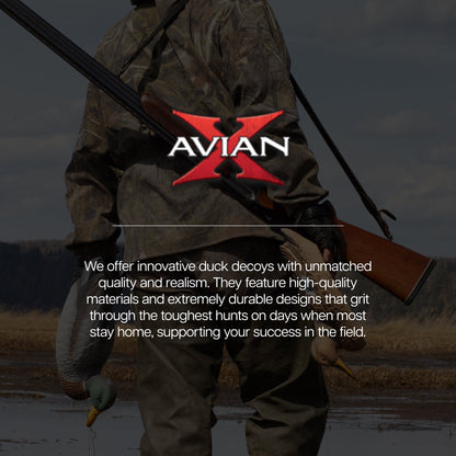 Avian X Topflight Gadwall Decoys Realistic Gray Ducks, Set of 6, Multicolor