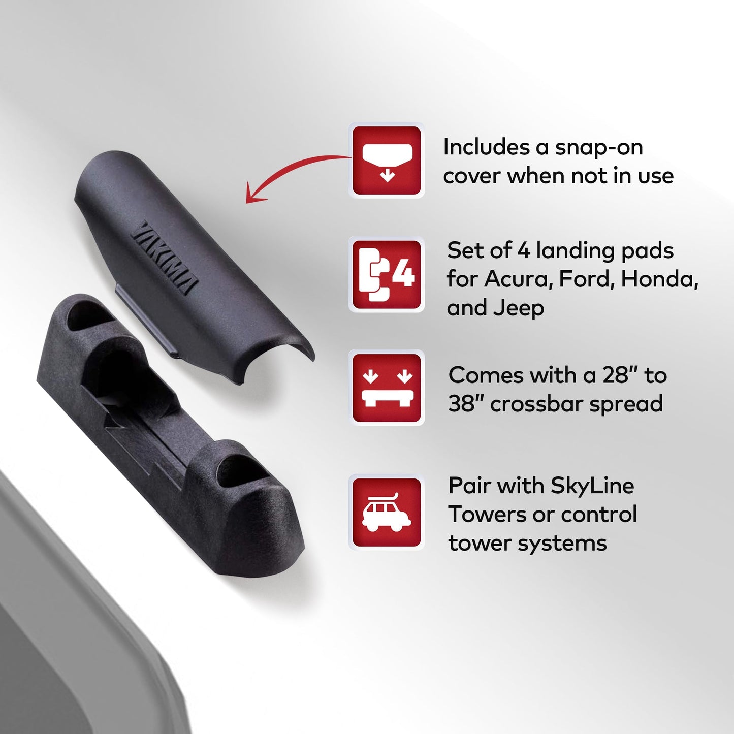 YAKIMA Landing Pad 19 Tower Mounting Accessory, Compatible with SkyLine Towers - Find Fresh Goods