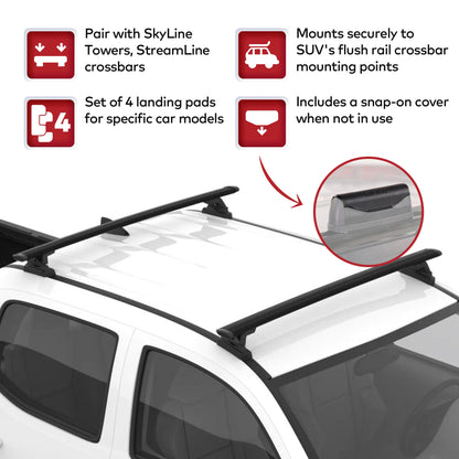 YAKIMA Landing Pad 17 Fixed Point Mounts for Select 2015+ Chevy/GMC/Cadillac SUV - Find Fresh Goods