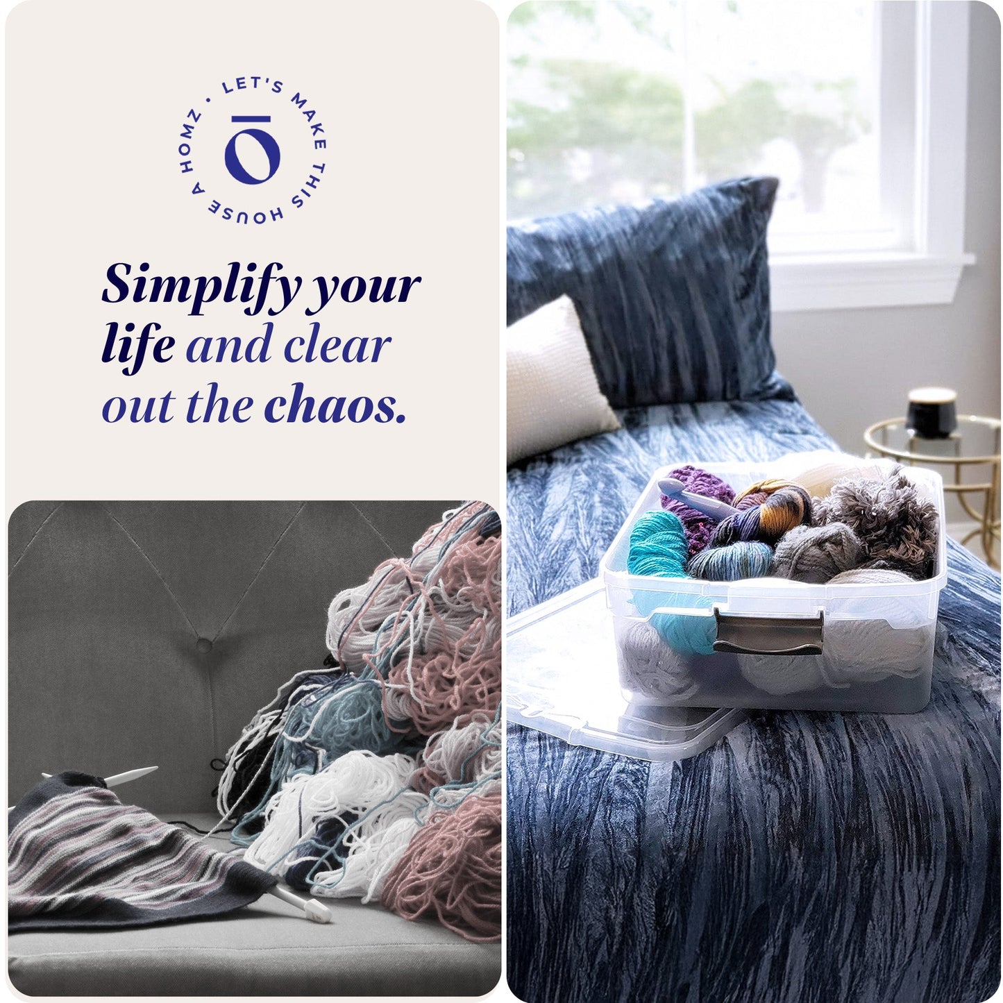 Homz 15.5 Qt Plastic Stackable Storage Container w/Lid, Gray Latch (16 Pack)