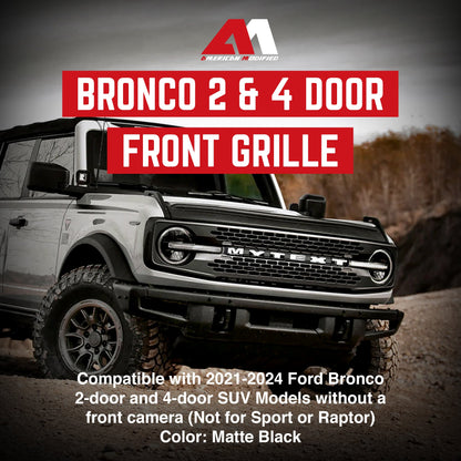 AMERICAN MODIFIED Front Grille for 2021 to 2024 Ford Bronco 2 & 4 Door Models - Find Fresh Goods