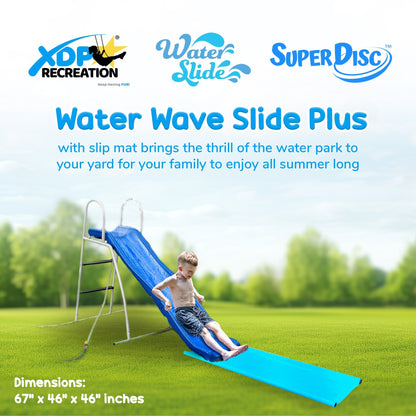 XDP Recreation 6 Foot Water Wave Slide Plus, Built In Adjustable Water Sprinkler