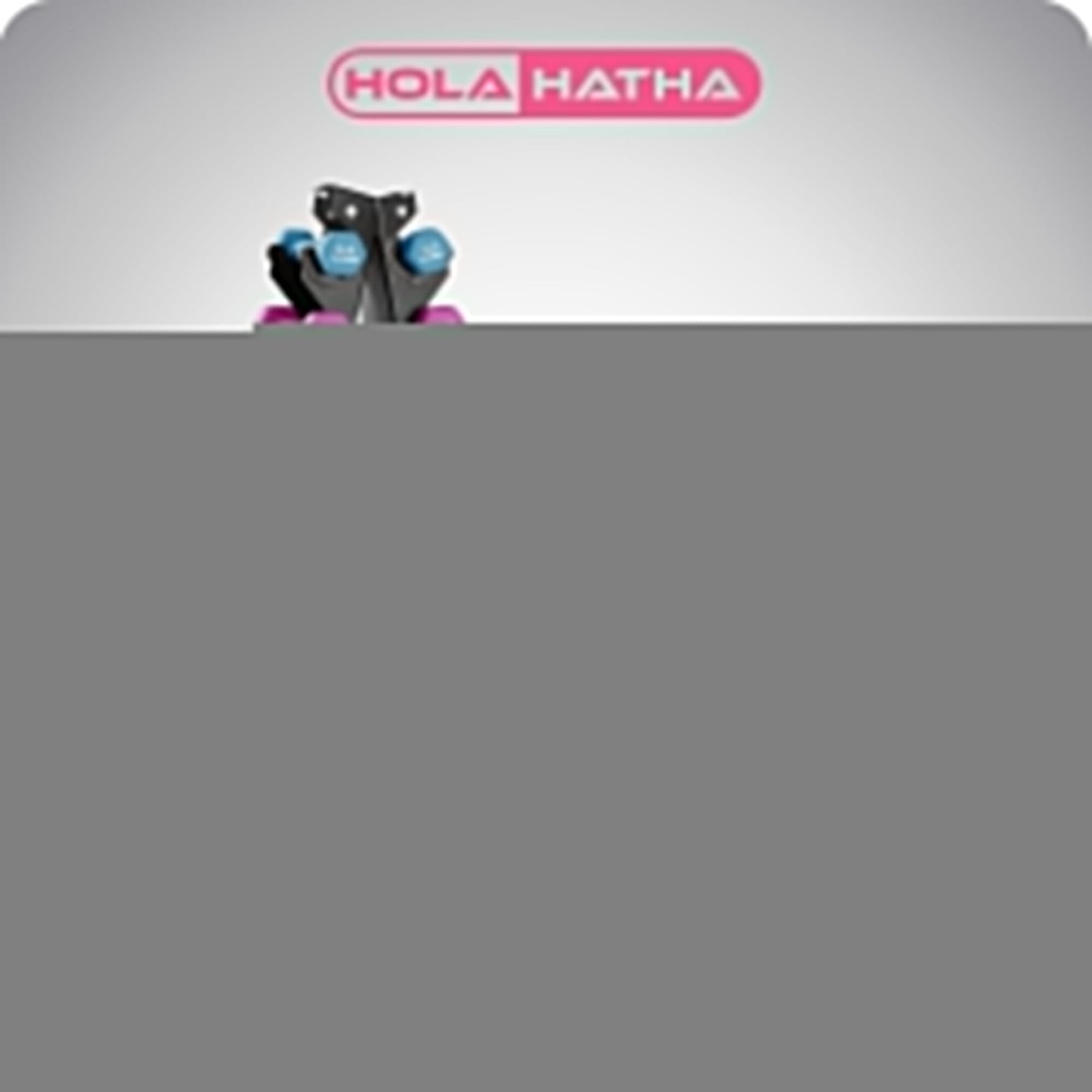 HolaHatha 146 Pound Neoprene Dumbbell Full Body Weight Set with Storage Rack