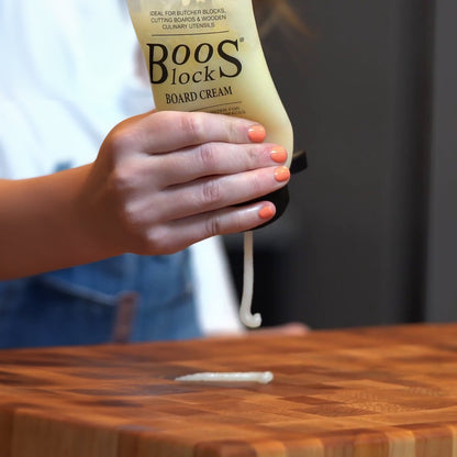 John Boos Block 5 oz Wooden Butcher Block Cutting Board Natural Moisture Cream