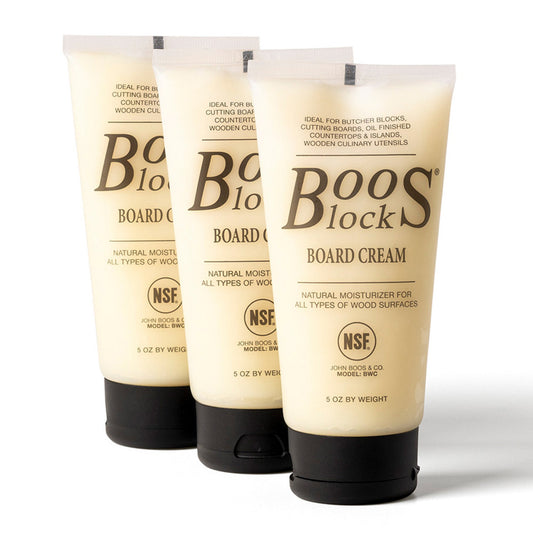 John Boos Block 5 Oz Wooden Butcher Block Cutting Board Moisture Cream, (3 Pack)