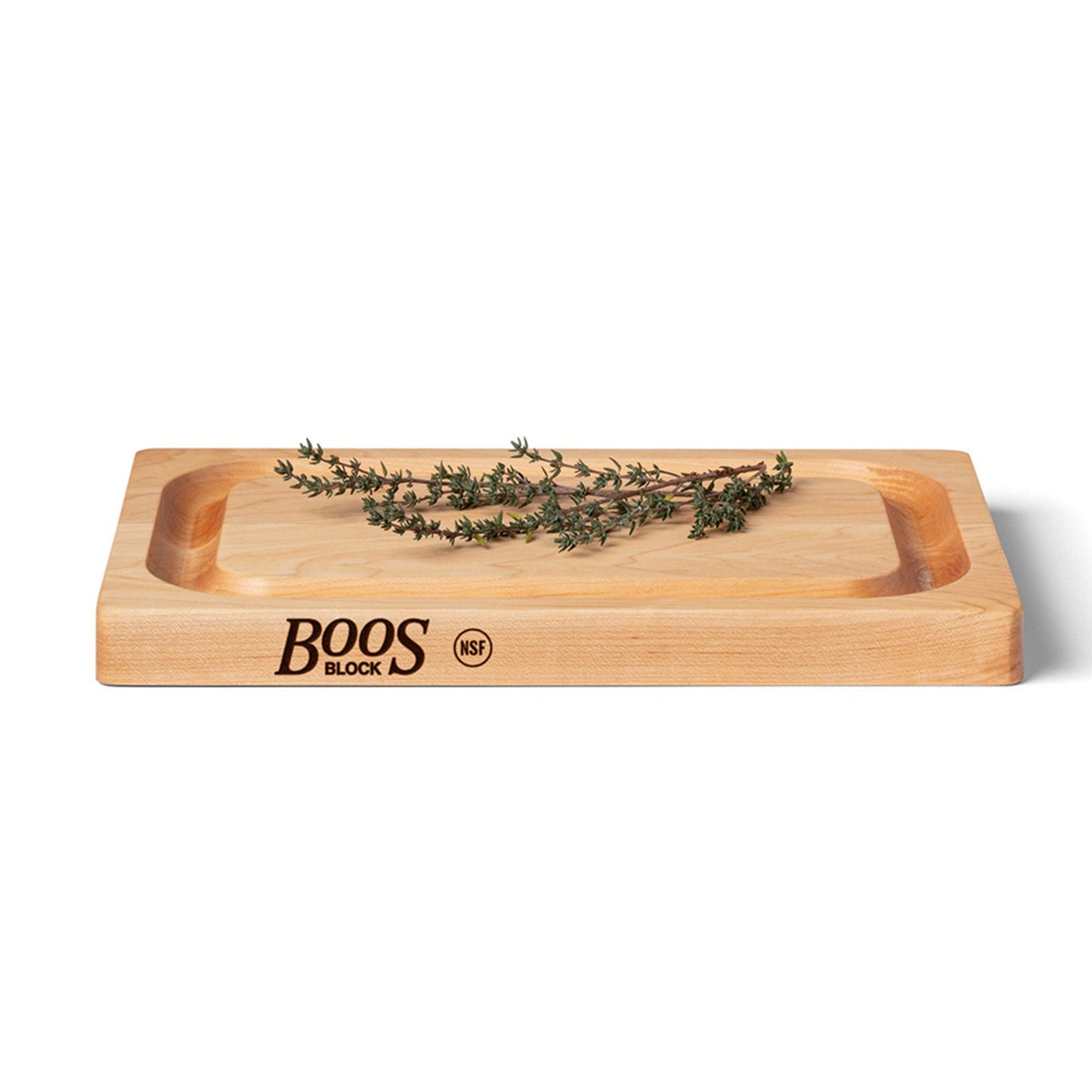 John Boos Chop N Slice Maple Wood Edge Grain Cutting Board, 8" x 12" x 1.25"