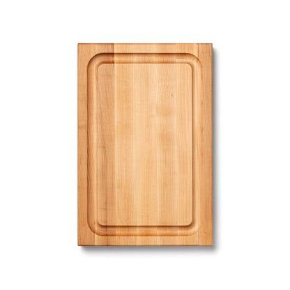 John Boos BBQ Collection Reversible Wood Cutting Board w/Juice Groove, Maple