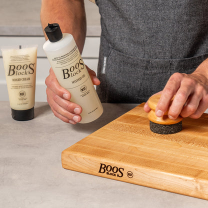 John Boos 3 Piece Maintenance Set with Mystery Oil, Board Cream, and Applicator