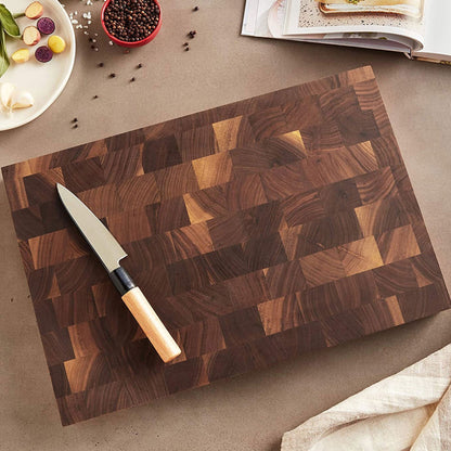 John Boos Walnut Wood Edge Grain Reversible Cutting Board, 18 x 12 x 1.75 Inches