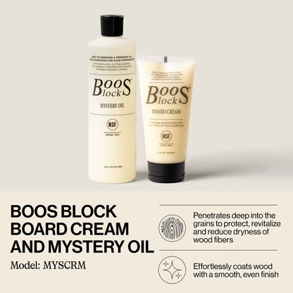 John Boos Mystery Oil and Moisture Cream for Butcher Blocks and Cutting Boards