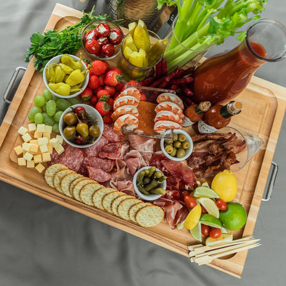 John Boos Block 24x18" Edge Grain Maple Wood Reversible Cutting Board w/Handles