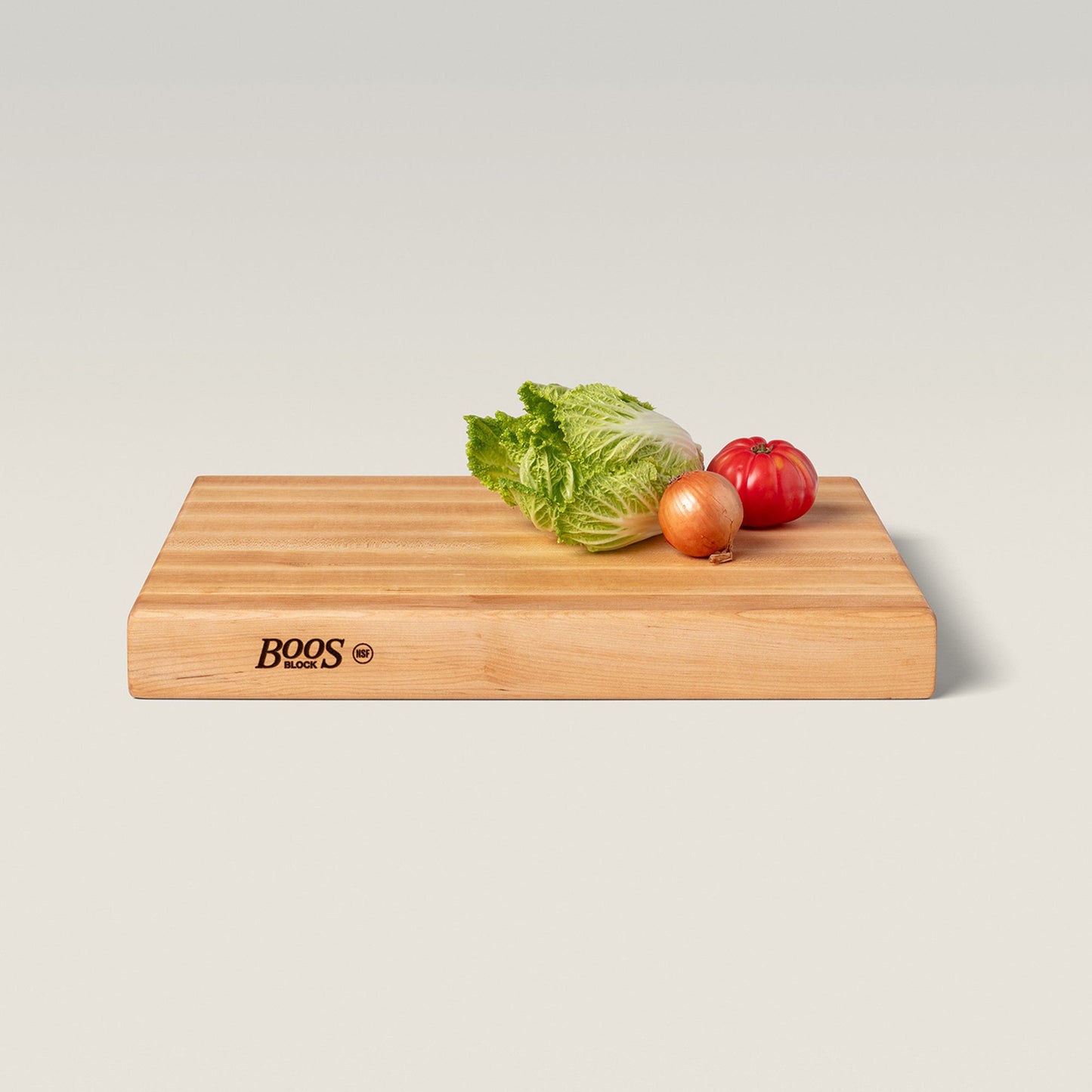 John Boos Maple Wood Bamboo End Grain Cutting Board for Kitchen Prep, 20" x 15" x 2.25"