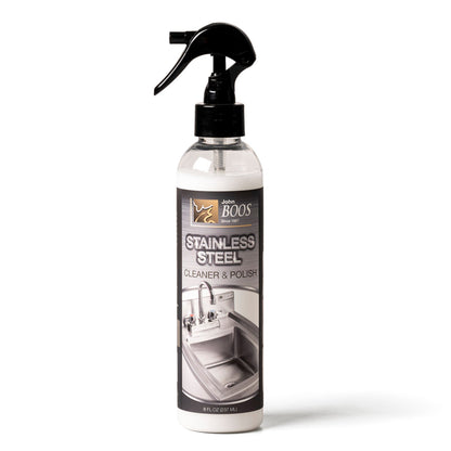John Boos All Natural 8 Ounce Bottle Stainless Steel Surface Cleaner and Polish