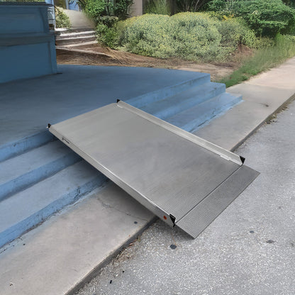 Titan Ramps 6 Foot Aluminum Wheelchair Entry Ramp, One Piece, 850 Pound Capacity - Find Fresh Goods