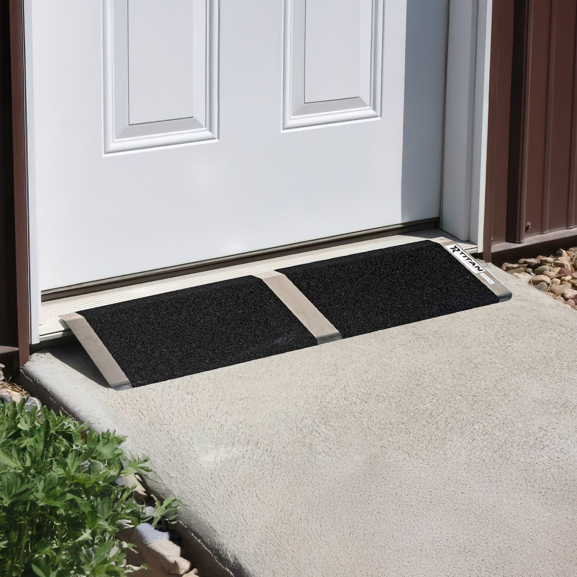 Titan Ramps 8 Inch Aluminum Threshold Ramp for Doorways, or Raised Landings - Find Fresh Goods