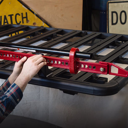 Yakima Hi-Lift Jack Bracket Secures One Hi-Lift Jack For Any Warrior Basket, Red - Find Fresh Goods