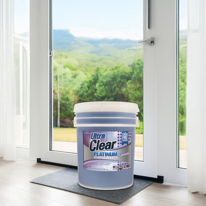 Ultra Clear Platinum Glass Cleaner, Streak-Free Shine, Lavender Fresh, 5 Gallons