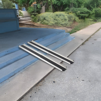 Titan Ramps 4' to 7' Telescoping Aluminum Wheelchair Ramp with 600 lb. Capacity - Find Fresh Goods