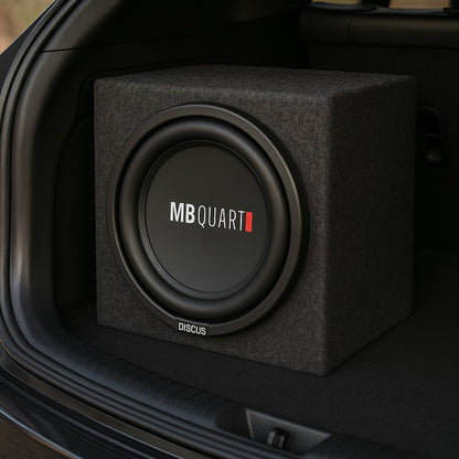 MB Quart DS1-254 200 Watt 4 Ohm 10 Inch Shallow Slim Subwoofer for Vehicles - Find Fresh Goods