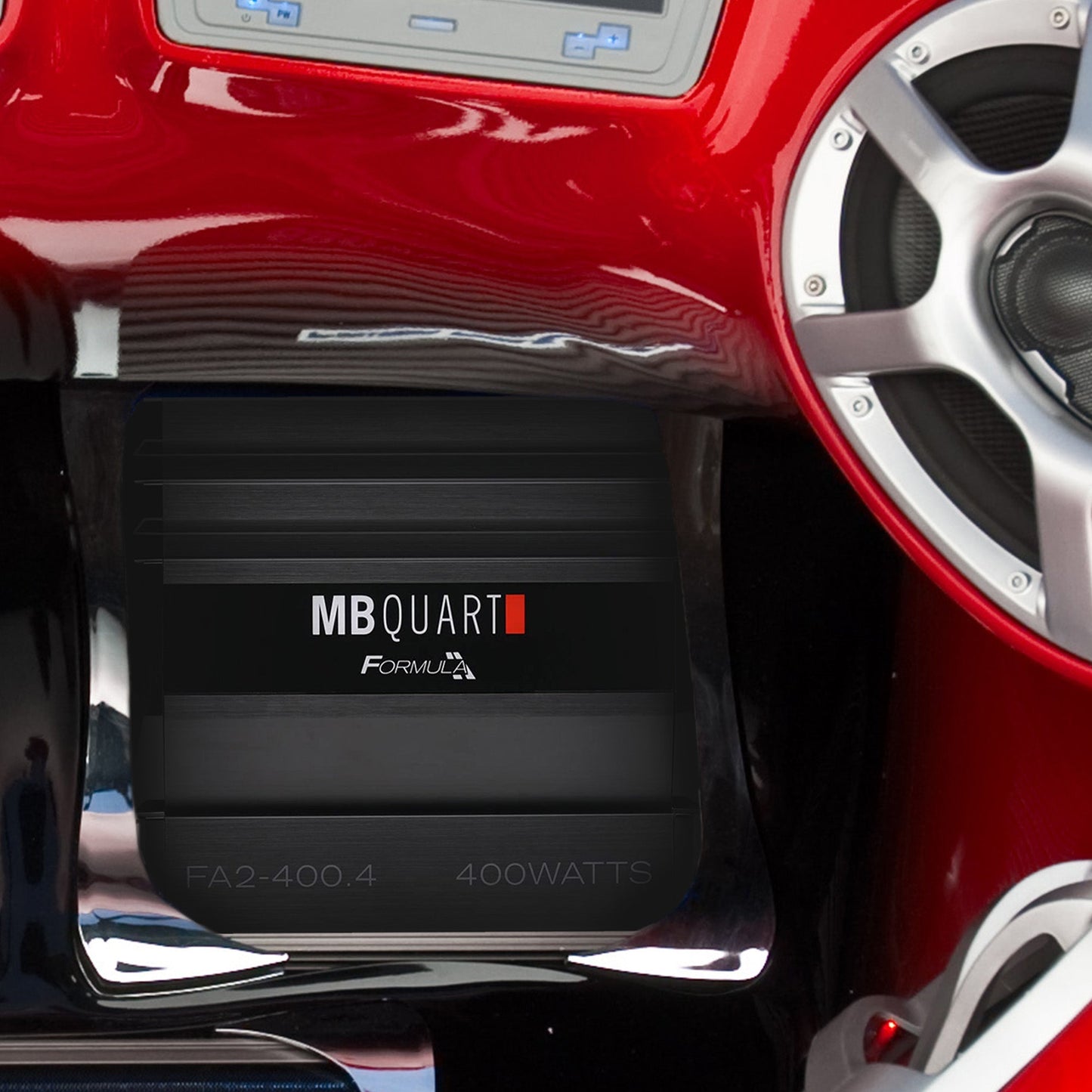 MB Quart Formula 400 Watt 4 Channel Car Audio Mobile Amplifier, FA2-400.4, Black - Find Fresh Goods