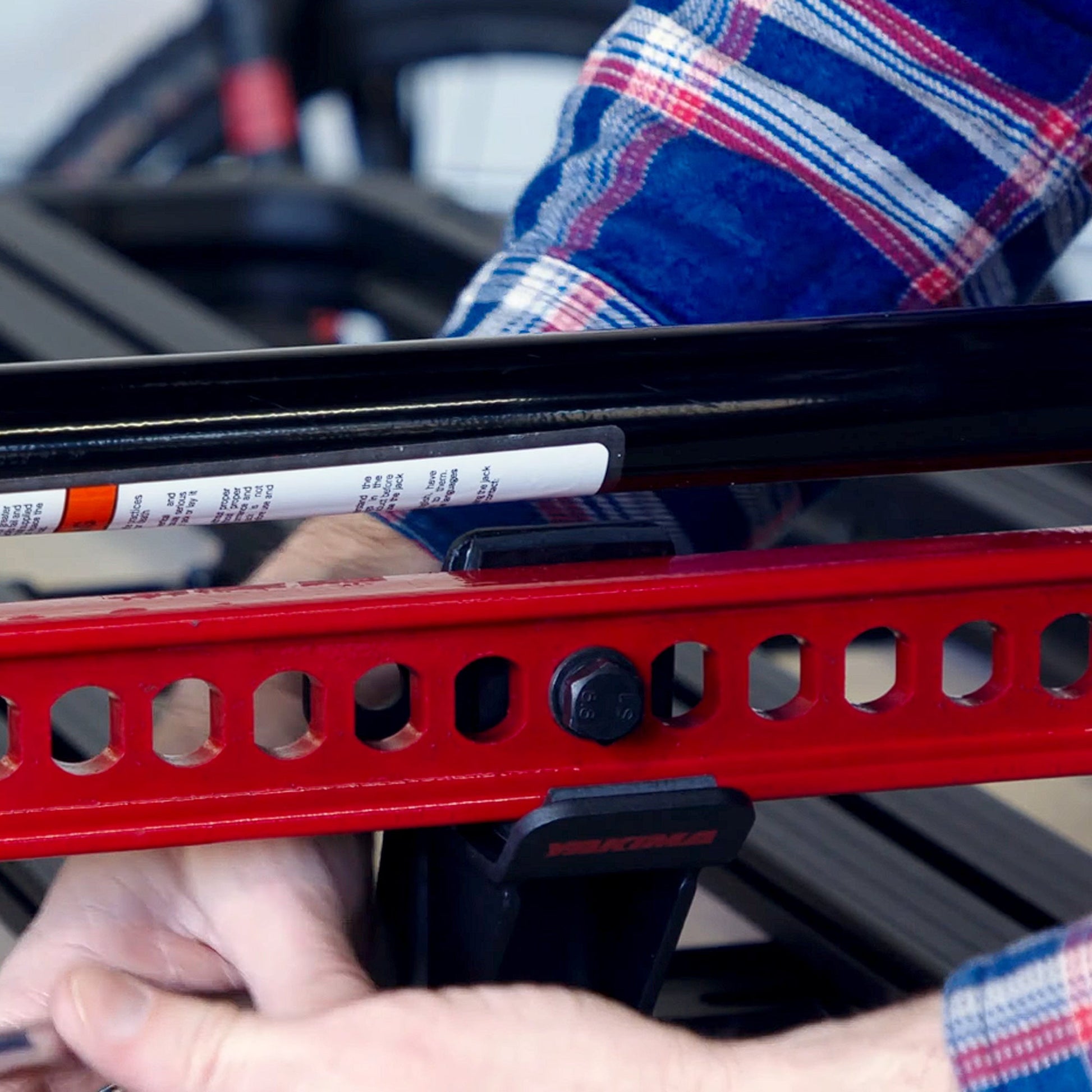 Yakima Hi-Lift Jack Bracket Secures One Hi-Lift Jack For Any Warrior Basket, Red - Find Fresh Goods
