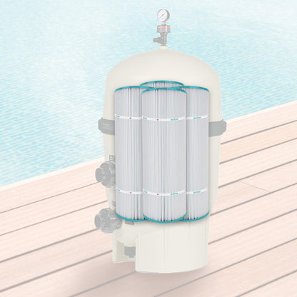 Hurricane 16 Pack HF7470-04 Advanced Pool and Spa Filter Cartridge Replacement