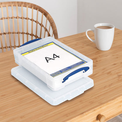 Really Useful Box 4L Storage Container with Lid and Clip Lock Handles, (3 Pack)