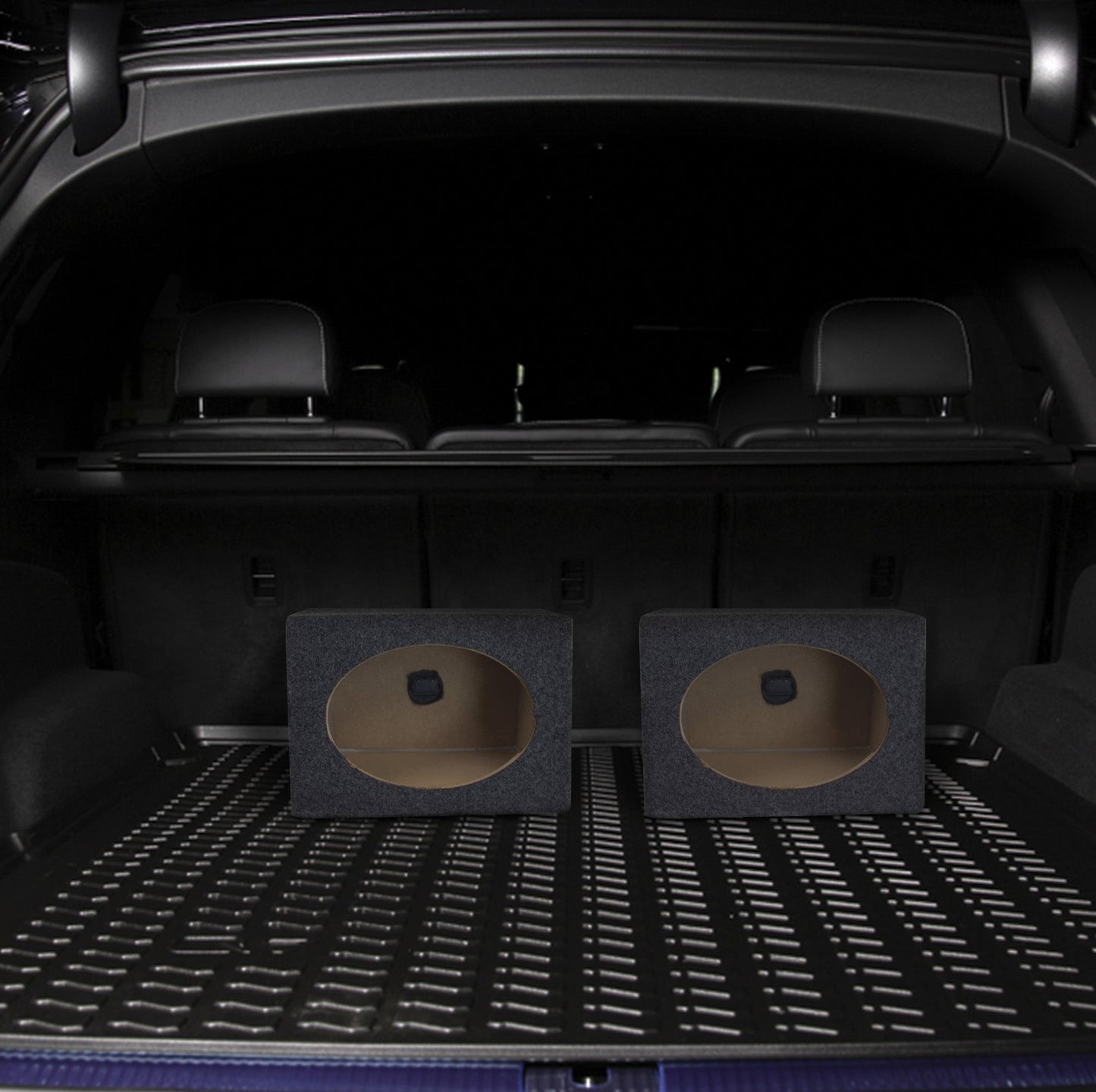 QPower Angled Style 6 x 9 Inch Car Audio Speaker Box Enclosures, 2 Speaker Boxes - Find Fresh Goods