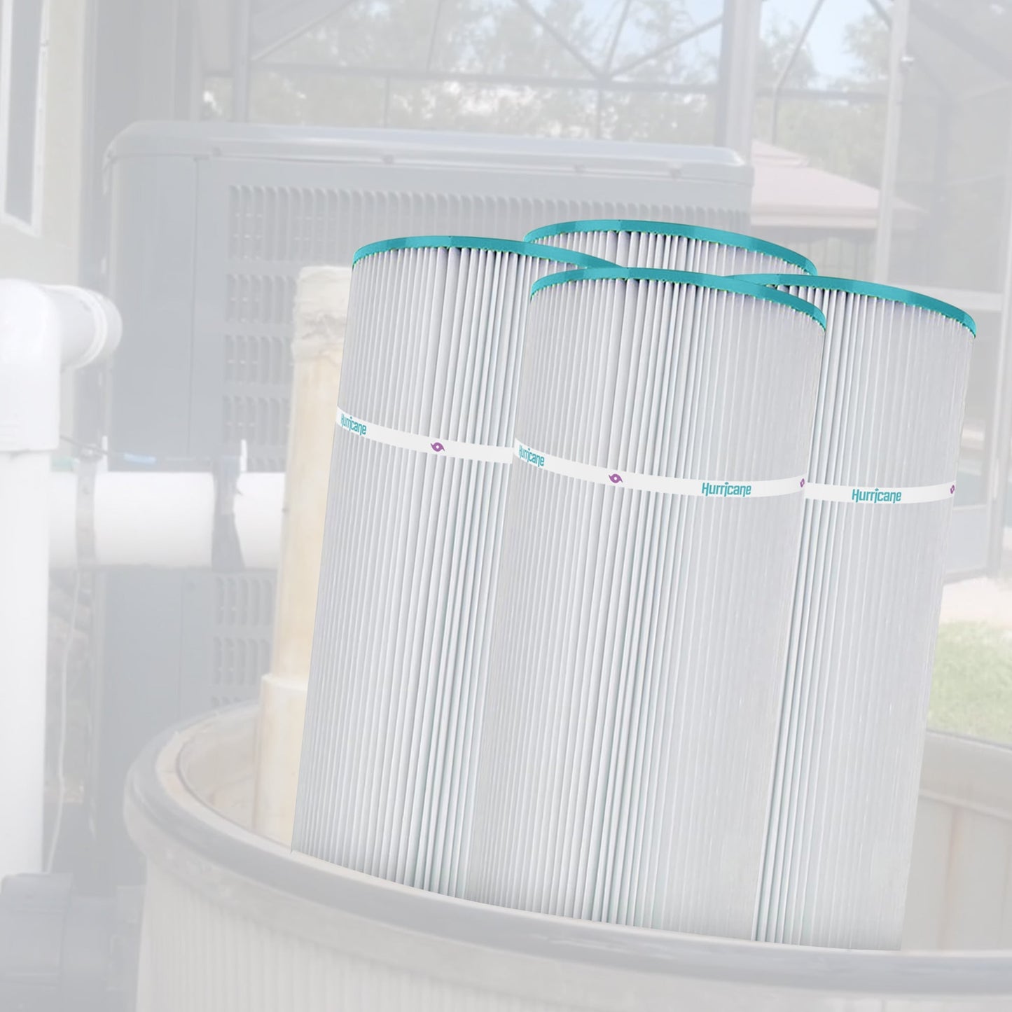 Hurricane 12 Pack HF7470-04 Advanced Pool and Spa Filter Cartridge Replacement
