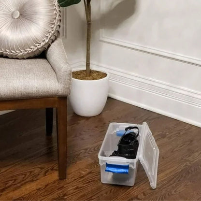 Homz 7.5 Quart Secure Latching Clear Plastic Stackable Storage Container, 5 Pack