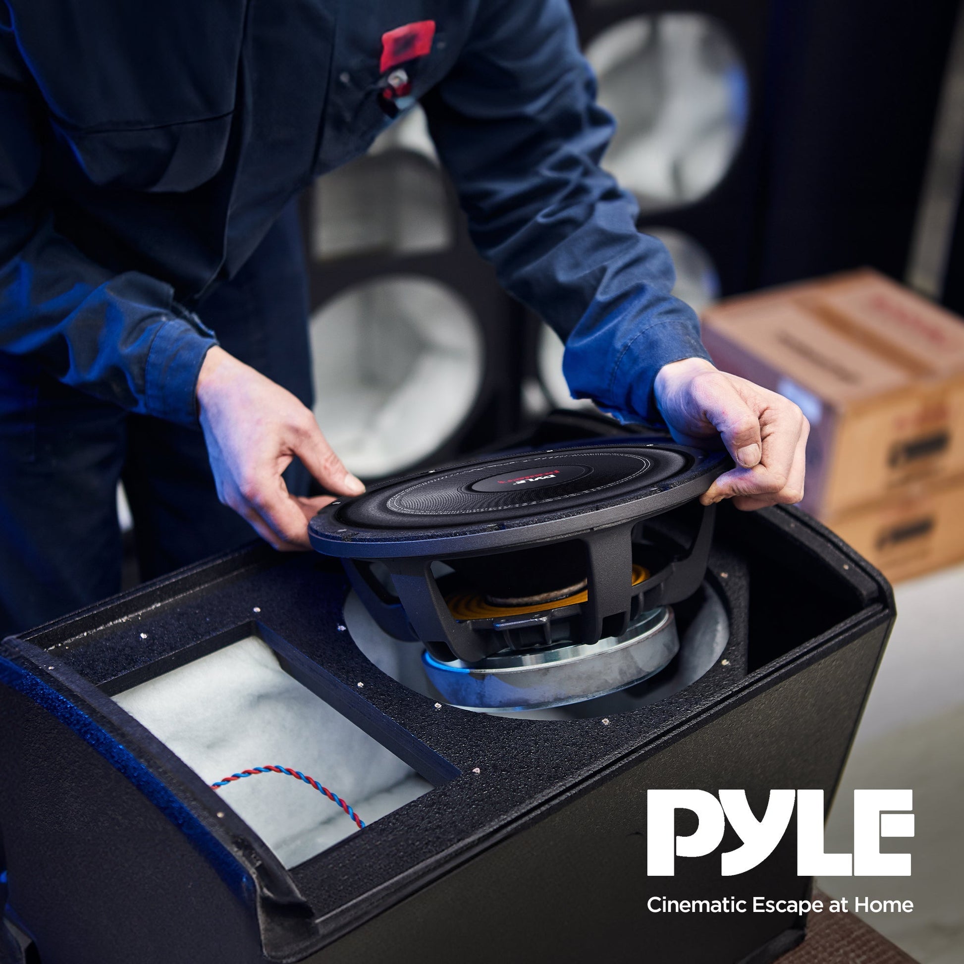 Pyle PLPW15D 15" 2000W 4-Ohm Car Subwoofer Pair & QBASS15 Dual Ported Enclosure - Find Fresh Goods