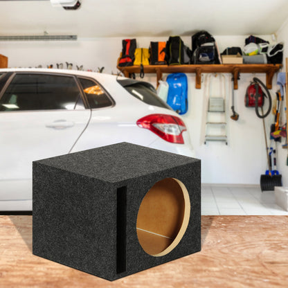 Q Power 10" Heavy-Duty Single Vented Vehicle Subwoofer Enclosure Woofer Box - Find Fresh Goods