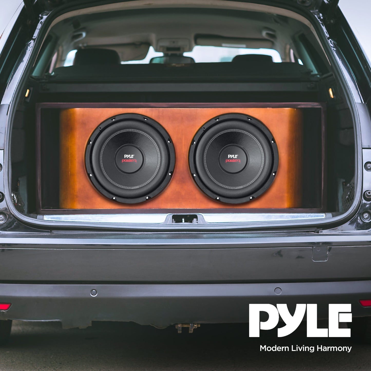 Pyle PLPW15D 15" 2000W 4-Ohm Car Subwoofer Pair & QBASS15 Dual Ported Enclosure - Find Fresh Goods