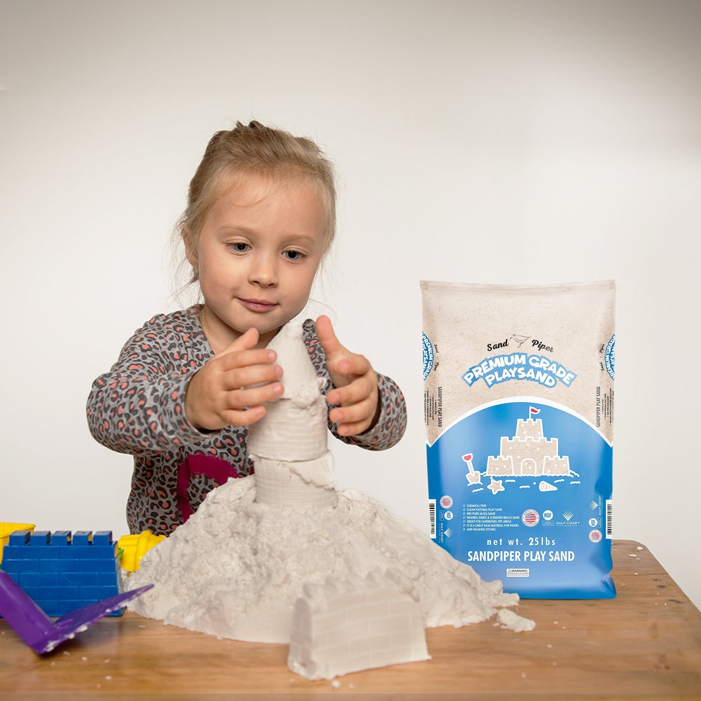 SandPiper 25 Pound Premium Grade Multi-Use Play Sand with Chemical Free Formula
