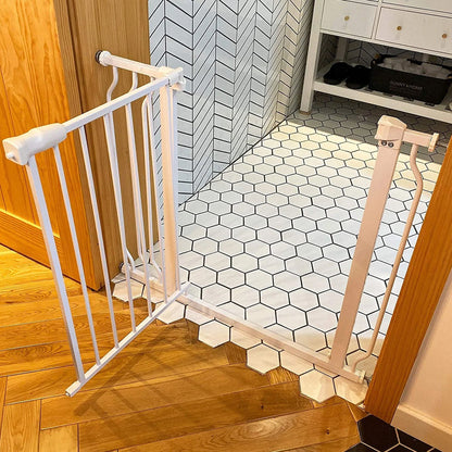 BalanceFrom Walk-Thru Safety Gate for Baby and Pets, 29.1-38.5"W, 30"H, White