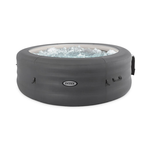 Intex SimpleSpa Bubble Massage 6 Person Inflatable Hot Tub with Energy Cover